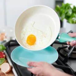 Greenpan Rio Ceramic Nonstick 10" Open Frypan | Turquoise 10 Greenpan Rio Ceramic Nonstick 10" Open Frypan | Turquoise -Chic Kitchen Utensils 10.3 9d149552 d9c3 4fe8 839e 344aae9efab6