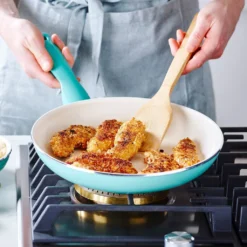 Greenpan Rio Ceramic Nonstick 12" Open Frypan | Turquoise 11 Greenpan Rio Ceramic Nonstick 12" Open Frypan | Turquoise -Chic Kitchen Utensils 11.4 89208324 abe5 46f4 9b2a ff6bc319bd44