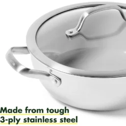 GreenPan Venice Pro Evershine Chef's Pan W/ Helper Handle | 3.5 Quarts 9 GreenPan Venice Pro Evershine Chef's Pan W/ Helper Handle | 3.5 Quarts -Chic Kitchen Utensils 4 24ebc740 5fbe 45f6 84e9 fb2fec2e8247