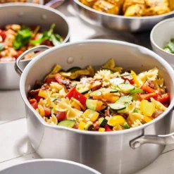 Venice Pro<br> 10pc Cookware Sets, Stainless Steel -Chic Kitchen Utensils CC000018 001 Venice Pro 10pc Cookware Sets Stainless Steel 6