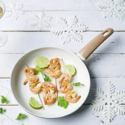 Wood-Be<br> Frying Pan, Cream White - 24cm -Chic Kitchen Utensils CC000817 001 Wood Be Frying Pan Cream White 24cm 3 3178c5fb 7b94 4bb6 81cd dfb35fda9179