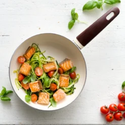 Wood-Be<br> Frying Pan, Cream White - 20cm -Chic Kitchen Utensils CC001009 001 Wood Be frying pan cream white 20cm 3 bad44c63 d2a4 4a5e a67b e3cb6b3e59e3