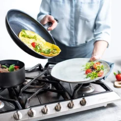 Memphis<br> 3pc Cookware Sets, Black - 20, 24 & 28cm 12 Memphis<br> 3pc Cookware Sets, Black - 20, 24 & 28cm -Chic Kitchen Utensils CC001664 001 Memphis 3pc Cookware Sets Black 20 24 28cm 6
