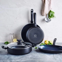 Torino<br> Frying Pan, Black - 28cm -Chic Kitchen Utensils CC001692 001 Torino Frying Pan Black 28cm 8