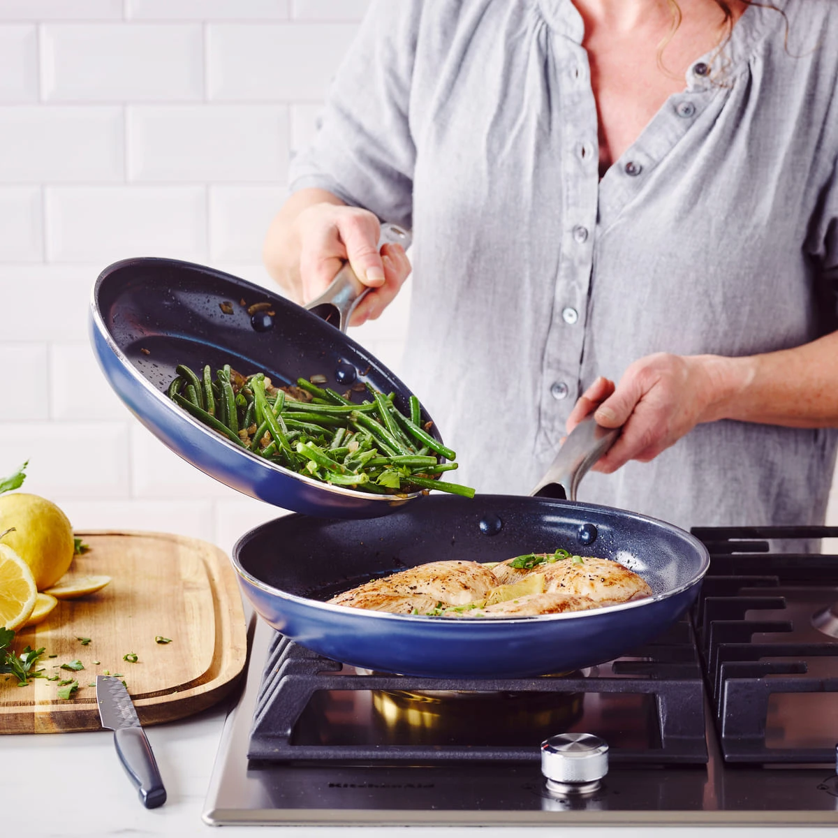 Blue Diamond<br>Classic 2 Piece Frypan Set 3 Blue Diamond<br>Classic 2 Piece Frypan Set - Image 3