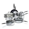 Venice Pro<br> 14PC COOKWARE SETS, STAINLESS STEEL/BLACK