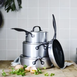 Venice Pro<br> 14PC COOKWARE SETS, STAINLESS STEEL/BLACK 14 Venice Pro<br> 14PC COOKWARE SETS, STAINLESS STEEL/BLACK -Chic Kitchen Utensils CC002403 001 Venice Pro 14PC COOKWARE SETS STAINLESS STEEL BLACK 3 32b076ab 1d47 4c33 9b0d 31a851a7d2e1