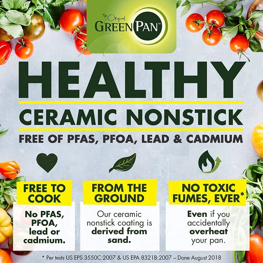 Greenpan Venice Pro Stainless Steel Healthy Ceramic Nonstick Frying Pan | 11" 9 Greenpan Venice Pro Stainless Steel Healthy Ceramic Nonstick Frying Pan | 11" - Image 9