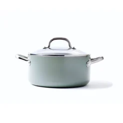 Mayflower<br> Stock Pot With Lid, Smokey Sky Blue - 24cm -Chic Kitchen Utensils CC003224 001 Mayflower Stock Pot with Lid Smokey Sky Blue 24cm 3 286dc2d6 6816 4e92 b42b b1b00740af7f