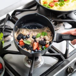 Memphis<br> 6pc Cookware Sets, Black - 16, 18 & 20cm -Chic Kitchen Utensils CC003706 001 Memphis 6pc Cookware Sets Black 16 18 20cm 5