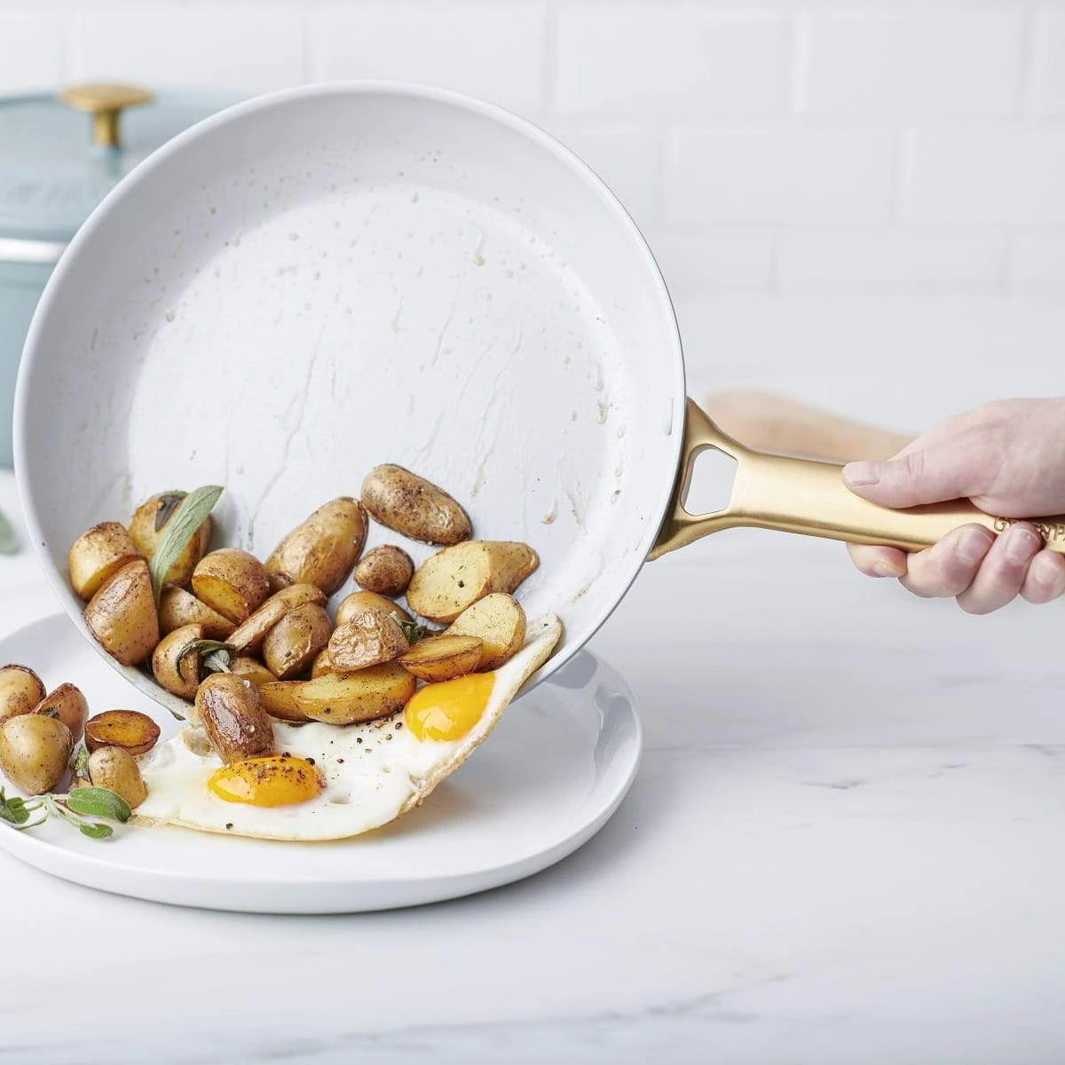 Padova<br> Frying Pan, Smokey Sky Blue - 28cm 2 Padova<br> Frying Pan, Smokey Sky Blue - 28cm - Image 2