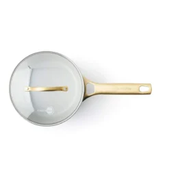 Padova<br> Saucepan With Lid, Smokey Sky Blue - 18cm -Chic Kitchen Utensils CC003717 001 Padova Saucepan with Lid Smokey Sky Blue 18cm 4