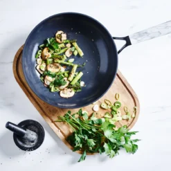 Smart Shape<br> Frying Pan, Black/Marble - 24cm -Chic Kitchen Utensils CC003720 001 Smart Shape Frying Pan Black Marble 24cm 4