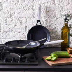 Smart Shape<br> Wok, Black/Marble - 28cm -Chic Kitchen Utensils CC003722 001 Smart Shape Wok Black Marble 28cm 3