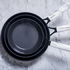 Smart Shape<br> Wok, Black/Marble - 28cm -Chic Kitchen Utensils CC003722 001 Smart Shape Wok Black Marble 28cm 5