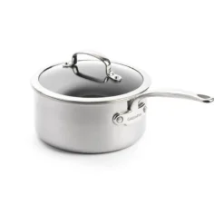 Premiere<br> Saucepan With Lid, Stainless Steel - 20cm