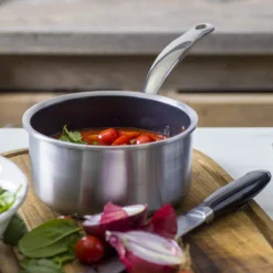 Premiere<br> Saucepan With Lid, Stainless Steel - 20cm 15 Premiere<br> Saucepan With Lid, Stainless Steel - 20cm -Chic Kitchen Utensils CC004406 001 Premiere Saucepan with Lid Stainless Steel 20cm 9