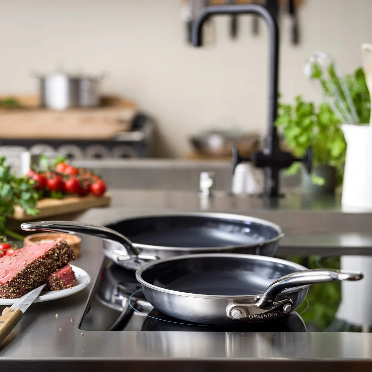 Premiere<br> Frying Pan, Stainless Steel - 20cm 7 Premiere<br> Frying Pan, Stainless Steel - 20cm - Image 7