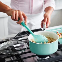 GREENLIFE ARTISAN<br>12PC COOKWARE SETS, TURQUOISE -Chic Kitchen Utensils CC004710 001 GREENLIFE ARTISAN 12PC COOKWARE SETS TURQUOISE 11 9f829f41 5b78 4d16 ad8f 0231462418fa