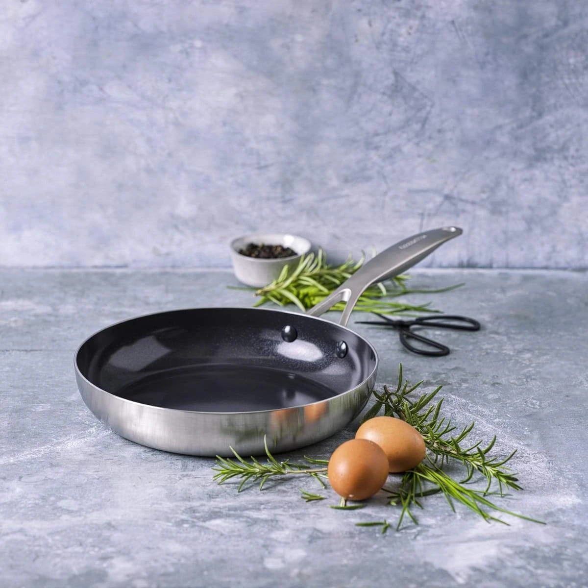 Geneva<br> Frying Pan, Stainless Steel - 28cm 2 Geneva<br> Frying Pan, Stainless Steel - 28cm - Image 2
