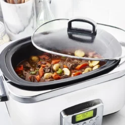 Slow Cooker<br> Cloud Cream, 6L -Chic Kitchen Utensils CC005724 001 Slow Cooker Cloud Cream 6L 3 b000a4d7 c86b 4433 93b3 d6382c9d1273