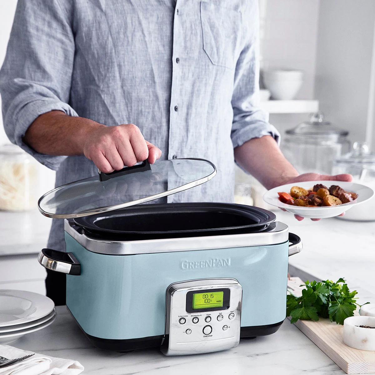Slow Cooker<br> Blue Haze, 6L 5 Slow Cooker<br> Blue Haze, 6L - Image 5