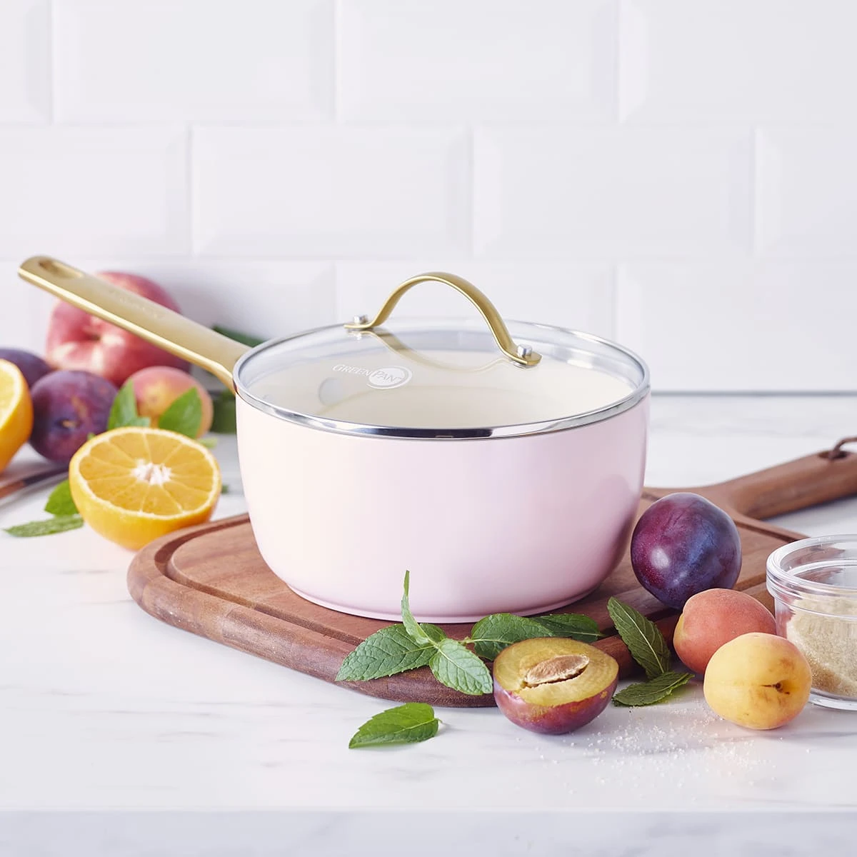 Padova<br> Saucepan With Lid, Blush - 18cm 2 Padova<br> Saucepan With Lid, Blush - 18cm - Image 2
