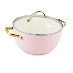 Padova<br> STOCK POT WITH LID, BLUSH - 24CM