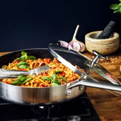 Blue Diamond<br> Tri Ply Stainless Steel Skillet, 28cm -Chic Kitchen Utensils CC006476 013 Blue Diamond Blue Diamond Tri Ply Stainless Steel Skillet 28cm 4 9e161819 60de 4471 80c7 1fe1ec37ebbe