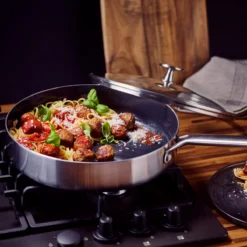 Blue Diamond<br> Tri Ply Stainless Steel Skillet, 28cm -Chic Kitchen Utensils CC006476 013 Blue Diamond Blue Diamond Tri Ply Stainless Steel Skillet 28cm 5 fc07330f 8fc3 465e 90b2 2af782165c4e