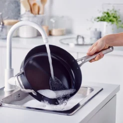 Omega<br> SKILLET WITH LID, BLACK - 28CM -Chic Kitchen Utensils CC006543 001 Omega SKILLET WITH LID BLACK 28CM 8 c603aea4 9327 4692 aa5f f5a630a9c597