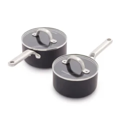 Omega<br> 2pc Cookware Sets, Black - 16 & 18cm