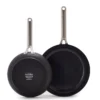 Omega<br> 2pc Cookware Sets, Black - 24 & 28cm