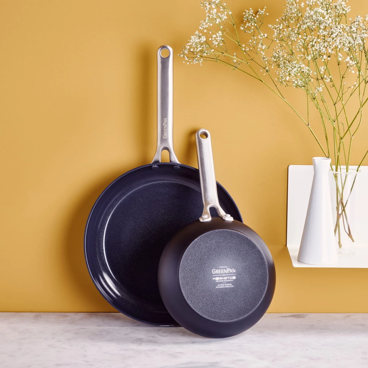 Omega<br> 2pc Cookware Sets, Black - 24 & 28cm 2 Omega<br> 2pc Cookware Sets, Black - 24 & 28cm - Image 2