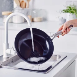 Omega<br> 3pc Cookware Sets, Black - 20, 24 & 28cm -Chic Kitchen Utensils CC006547 001 Omega 3pc Cookware Sets Black 20 24 28cm 13