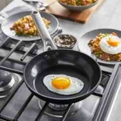 Omega<br> 3pc Cookware Sets, Black - 20, 24 & 28cm -Chic Kitchen Utensils CC006547 001 Omega 3pc Cookware Sets Black 20 24 28cm 6