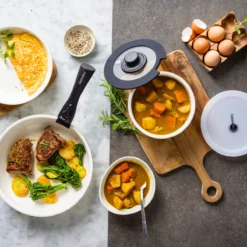 Click Chef<br>8 Pcs Cookware Set <br>Cream White -Chic Kitchen Utensils CC007545 113 Click Chef CLICK CHEF 8 PCS COOKWARE SET CREAM WHITE 11 5053e137 72e8 43eb 8527 c509d71017d5