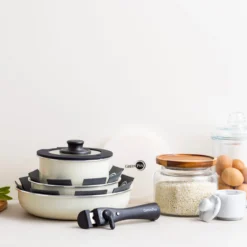 Click Chef<br>8 Pcs Cookware Set <br>Cream White -Chic Kitchen Utensils CC007545 113 Click Chef CLICK CHEF 8 PCS COOKWARE SET CREAM WHITE 12 a6139c32 8bb9 4e4e 9ecc 935c2c1f1e91