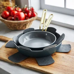 Stanley Tucci™<br> Ceramic Non-stick 20cm And 26cm Frypan Set | Venetian Teal -Chic Kitchen Utensils CC007799 102 Tucci Stanley Tucci Ceramic Non Stick 20cm and 26cm Frypan Set Venetian Teal 7 f41bb250 3f61 4fdb a74d 9e9fc8ceab4f