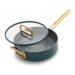 Stanley Tucci™<br> Ceramic Non-stick 11-Piece Cookware Set | Venetian Teal -Chic Kitchen Utensils CC007800 102 Tucci Stanley Tucci Ceramic Non Stick 11 Piece Cookware Set Venetian Teal 3 0b1a2a45 9b4d 4f68 adeb 6459ecc7bd2e