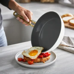 Chic Kitchen Utensils -Chic Kitchen Utensils CC007801 102 Tucci Stanley Tucci Ceramic Non Stick 20cm Frypan Carrara White 2 4a084ee1 212a 4daa 8f2a e9e67621e2f9