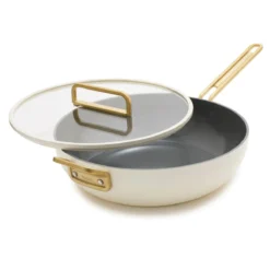 Stanley Tucci™<br> Ceramic Non-Stick 33cm Essential Stanley Pan | Carrara White