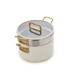 Stanley Tucci™<br> Ceramic Non-stick 11-Piece Cookware Set | Carrara White -Chic Kitchen Utensils CC007808 102 Tucci Stanley Tucci Ceramic Non Stick 11 Piece Cookware Set Carrara White 6 44336d2b 7811 4899 a6a2 a11e6a348bbb