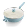 Essence <br> SKILLET WITH LID, BLUE HAZE - 30CM