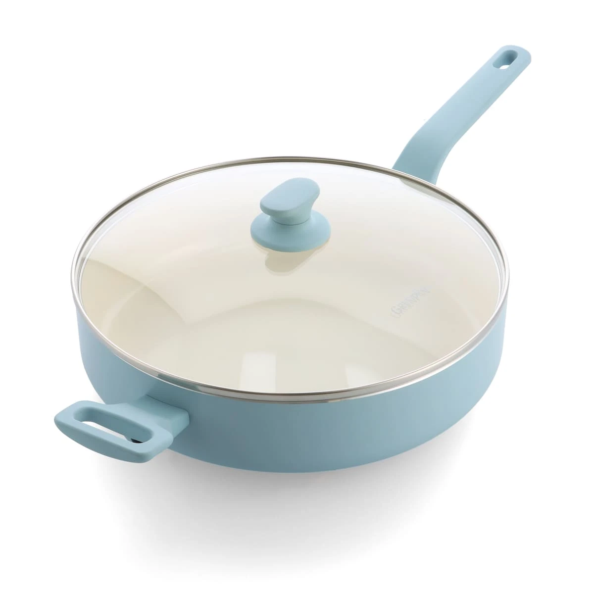 Essence <br> SKILLET WITH LID, BLUE HAZE - 30CM 1 Essence <br> SKILLET WITH LID, BLUE HAZE - 30CM