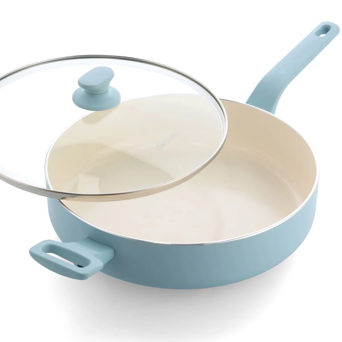 Essence <br> SKILLET WITH LID, BLUE HAZE - 30CM 3 Essence <br> SKILLET WITH LID, BLUE HAZE - 30CM - Image 3