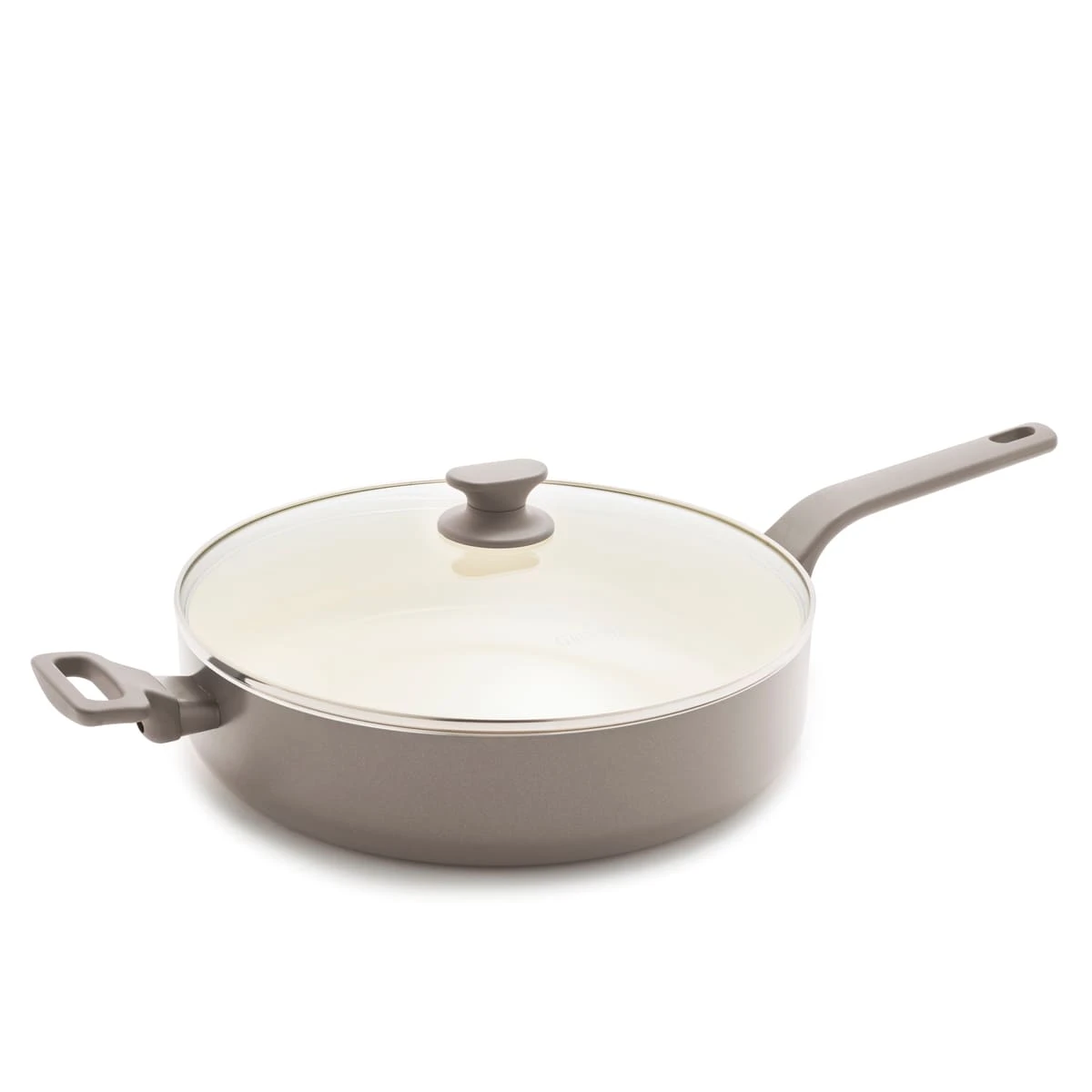 Essence <br> SKILLET WITH LID, TAUPE - 30CM 1 Essence <br> SKILLET WITH LID, TAUPE - 30CM