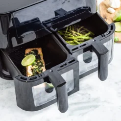 Bistro<br> XXL Dual Zone Air Fryer - Black 17 Bistro<br> XXL Dual Zone Air Fryer - Black -Chic Kitchen Utensils CC008077 001 Air Fryer DUAL ZONE AIRFRYER 8 503bb512 2029 4390 9cbe 7079c16830a5