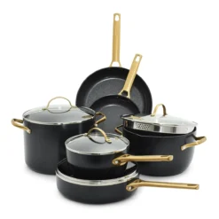 Padova<br> 10pc Cookware Sets, Black
