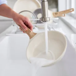 GreenLife Arte<br> 8pc Cookware Set, Cream With White Speckle -Chic Kitchen Utensils CC008534 001 Arte GreenLife Arte 8PC Cookware Set Cream with White Speckle 11 65321dd5 c6b1 4c84 8395 b28a2c75a0e2